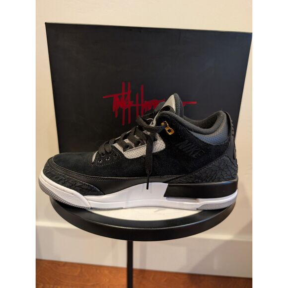 Air Jordan 3 Retro TH Black Cement Grey Size 10.5 –  OG Box - Picture 4 of 16